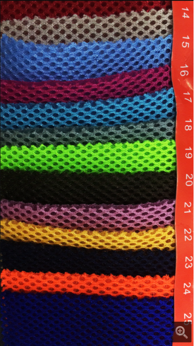 DG-XHFZ   普通280g  三明治網眼布   3D三層網布    100%滌綸   200-210（g/㎡)  54寸   精梳   硬網 挺身 粗網 後面照